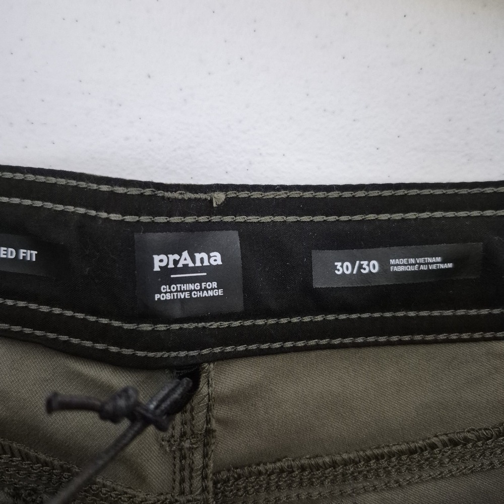 prAna Pants Mens 30x30‎ Slate Green Relaxed Stretch Zion II Straight Leg NEW - Picture 4 of 10
